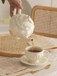 Mugs French Afternoon Teapot Retro Elegant Cup And Saucer Home Bone China Set Ceramic Luxury European Style EnglishMugs MugsMugs
