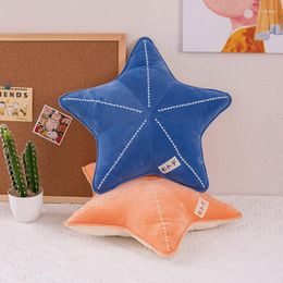 Pillow Washable Cute Starfish Shaped Backrest Stuffed Toys Leg For Bed Room Warm Mattress Throw Pillows Home Decor