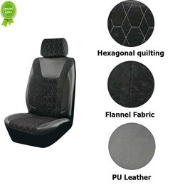 2023 Universal 4mm Sponge Flannel Leather Winter Car Seat Covers Fit for most Suv Truck Van Accessories Interior