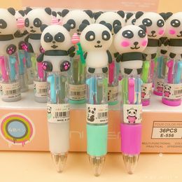 180PCS Mini Cute Panda Silicone Four Colours Ballpoint Pen Advertising ball pen ballpointpen