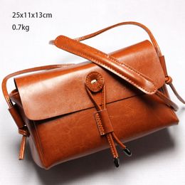 Women shoulder bags smooth leather Medium cross body vintaged flaps adjustable straps zipper pockets