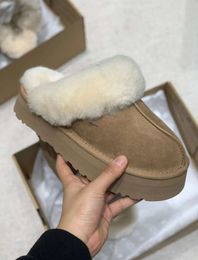 2023 Australia Womens Tazz Slippers Fur Slides Classic Ultra Mini Platform Boot Tasman Slip-on Les Petites Suede Wool Blend Comfort Winter Snow Bootes rise