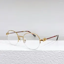 Sunglasses Frames 50119U Round Rimless Eyeglasses Women Optical Titanium Glasses Men Extralight Eyewear