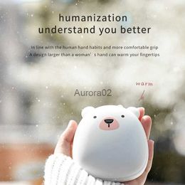 Space Heaters 4000mAh Hands Warmer Winter Portable USB Rechargeable Penguin/Polar bear Power Bank Cute Double Sided Quick Heating Hand Warmer YQ231116