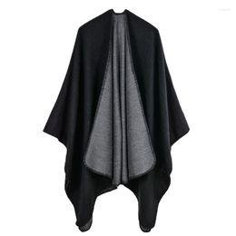 Scarves Women Solid Cashmere Shawl Wraps Classic Warm Plain Colour Poncho