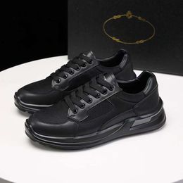 Famous Men FLY BLOCK Casual Shoes Running Sneakers Italy Classic Black White Onyx Resin Bottom Low Tops Mesh & Leather Designer Breathable Casuals Trainers Box EU 38-45