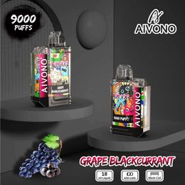 Original Aivono Aim XXL 9000 Puffs 10flavors free shipping Adjustable Airflow Best-Selling USA Factory OE