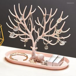 Jewellery Pouches Display Stand Tray Tree Storage Racks Earrings Necklaces Rings Boxes Case Desktop Organiser Holder Make Up Decor