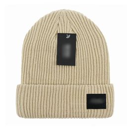 New Designer beanie knit cap wool cap windproof warm quality hat couple models one-piece logo fashion trend perfect fit High-quality products D-5