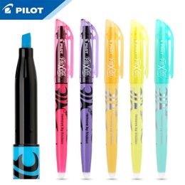 Highlighters PILOT SW-FL Frixion 6/12pcs Erasable Highlighter Pastel Color Fluorescent Marker Pen 12 Colors Japan 231116