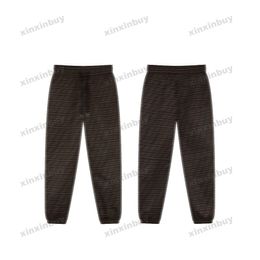 xinxinbuy Men women designer pant Double letter print Spring summer Casual pants brown black gray S-XL