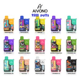 Aivino 9500 Puffs Vape Disposable Electronic Cigarette Factory Battery Oil rechargeable Puffs Cig Original Vape pods 9k 10k 12k puffs rechargeable