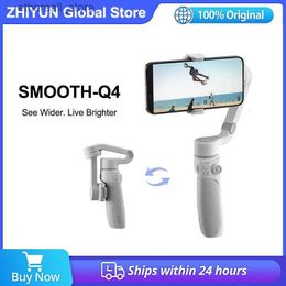 Stabilizers Zhiyun Smooth Q4 3-Axis Smartphone Gimbal Handheld Stabilizer for Cell Phone iPhone 14 pro max 13 12 Samsung Q231116