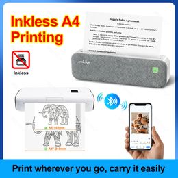 Printer Ribbons Peripage A4 Office Home Direct Thermal Mobile Printer Maker Portable Po Bluetooth PDF Excel Document Printing Machine 231116