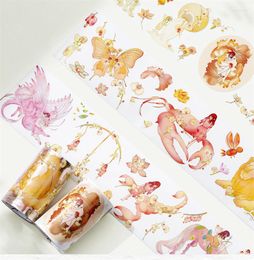 Gift Wrap Amazing People And Nature Shiny Gold PET Washi Tape Journal Collage Card Making DIY Scrapbooking Decor Planner Sticker