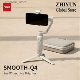 Stabilisers Zhiyun Smooth Q4 3-Axis Gimbal Handheld Stabiliser for Smartphone iPhone 14 pro max 13 12 Samsung for Vlog Q231116