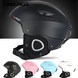 Ski Helmets LOOGDEEL Professional PCEPS Adult Ski Helmet Men Women Skating Skateboard Riding Helmet Snowboard Snow Sports Protection Helmet 231116