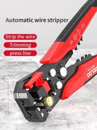 Pliers Professional Electrician Wire Tool Cable Stripper Cutter Crimper Automatic Multifunctional Crimping Stripping Plier Tools 230414