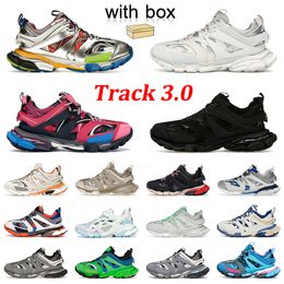 With Box 2024 Luxurys Brand Designer Dress Shoes Platform Track 3 3.0 Black White Vintage Platform Tracks Runners Mens Women Trainers Loafers