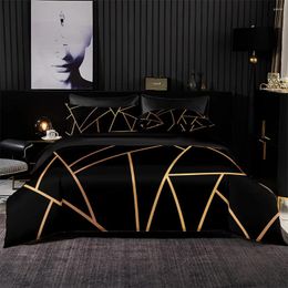 Bedding Sets Luxury Gold Black Minimalist Durex On Sale Quilt 3Pcs King Full Size Duvet Cover Linen Set Bedspread 200x200 240x220