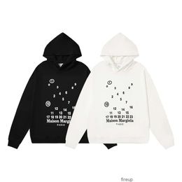 Sweatshirts Mens Womens Designer Hoodies Fashion Streetwear Madison Magilla Scramble Number Printed Hooded Sweater Mens Womens Fashion Mm6 Loose Versatile Hoodi