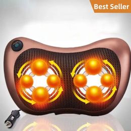 Back Massager Shiatsu and Neck 3D Deep Tissue Kneading Massage Pillow with Heat for Pain Muscle Aches Chairs 231115