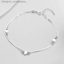 Anklets Heart Shed Foot Chain Anklets Bracelets 925 Sterling Silver Fashion Jewellery For Women WholesaleL231116