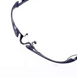 Sunglasses Frames MF- 1230T Masaki Japan Design Pure Titanium Spring Hinge Fits For Big Face Men Half Rimless Semi Eyeglasses Spectacle