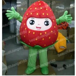 Halloween Strawberry Mascot Costumes Cartoon Theme Character Carnival Unisex Adults Size Outfit Christmas Party Outfit Suit For Men Women