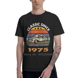 Men's T Shirts Classic Since 1975 T-Shirt Fashion Birthday Gift Tshirt Short Sleeve Hip Hop Shirt Homme Cotton Tee Tops GiftMen'