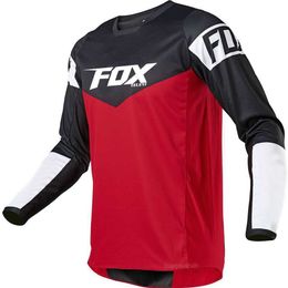 Men's T-Shirts Mtb Motocross Jersey FOX TELEYI Maillot DH Cycling Downhill Jersey Racing Moto Long Cycling Jersey Mountain Sweatshirt E66