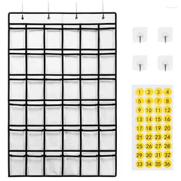 Storage Boxes 42 Clear Pockets Cell Phone Calculator Holder Over The Door Sundries Shoe Bag Space Saver Hanging Stoarge