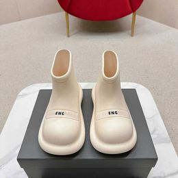 Designer B Rain Boots Luxury Booties Women Fashion Winter Boot Woman Platform Letter SDDA