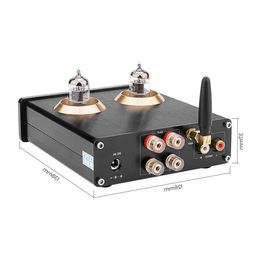 Freeshipping Bluetooth 50 6J1 Tube Amplifier Preamp Dual TPA3116 Digital Stereo Sound Amplifiers 100Wx2 Home Theater HIFI Mini Amp Bbqlu