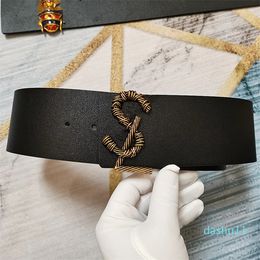 woman Luxury Belt Designer Belts Premium Women Big Buckle Belt Width 7cm belts wholesale with box