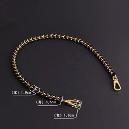 Bag Parts Accessories HandBag Brand Bags Cosmetic Leather Copper Chain Women's Strap Obag Chains 231116