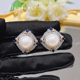 Stud Earrings French Retro Female Elegant Baroque Pearl For Women Delicate Top Quality Jewellery Earring Valentine's Day Gifts