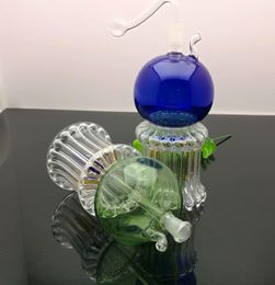 Smoking Pipe Mini Hookah glass bongs Colourful Metal Shape Twisted Four Claw Glass Water Smoke Bottle with Apple Top and Bottom