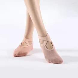 Athletic Socks Women Yoga Cotton Dot Silicone Non-slip Grip Fitness No-Show Pilates Ballet Dance Sport