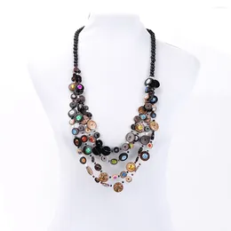 Chains Coconuts Shell Bead Woven Necklace Personalized Lightweight Collarbone For Outdoor Travel