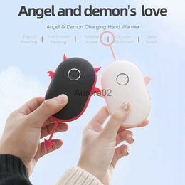 Space Heaters Winter Hand Warmer Portable Mini USB Rechargeable Pocket Mobile Power Hands Warmer 2400mAh/4000mAh Double-sided Quick Heating YQ231116