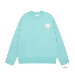 Amis Designers Amisweater France Paris Fashion Hooded Sweater Am i De Coeur Embroidered a Heart Pattern Round Neck Jumper Couple Sweaters Hzfy