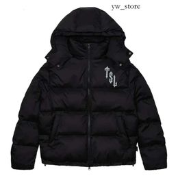 Men's Jackets Trapstar London Shooters Hooded Puffer Jacket Black Reflective Embroidered Thermal Hoodie Men Winter Coat 230620ss 486