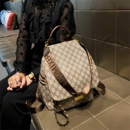 Bag 32% OFF Designer handbag Hong Kong Women's New Backpack Large Capacity Commuting Genuine Leather Travel Fashionable Senior School Bag