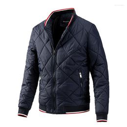 Men's Jackets Jacket European And American Baseball Collar Urban Diamond Padded Multi-Size Men'sMen's