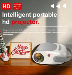 Play Motion PROJECTOR,RY H5 Convenient Lightweight Projector HD 1080P, 200 lumens Christmas Gift