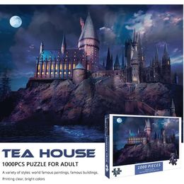 Puzzles Adult 1000 Piece Puzzle Magic Academy Christmas Gift High Difficulty Decompression Girl Educational Toys Birthday Present 231115