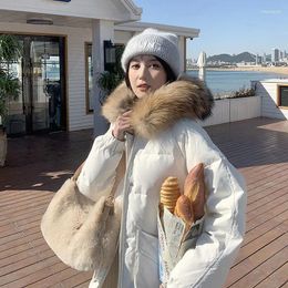 Women's Trench Coats Winter Thick Women Parkas Casual Outwear Female Fur Hooded Parka For Ladies Jacket Coat Jackets Femme E791