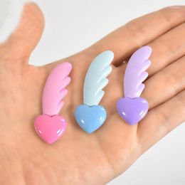 Pendant Necklaces 10pcs Pastel Colours Heart Wing Angel Resin Cabochons Ornament Accessories Embellishments Scrap Booking 17 45 5mm