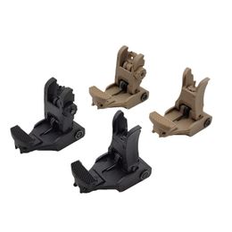 Tactical Hunting Scopes Foldable Fiber Optics Iron Sights Toy 71L Flip-up Nylon Front and Rear Sight for Picatinny Weaver Rails